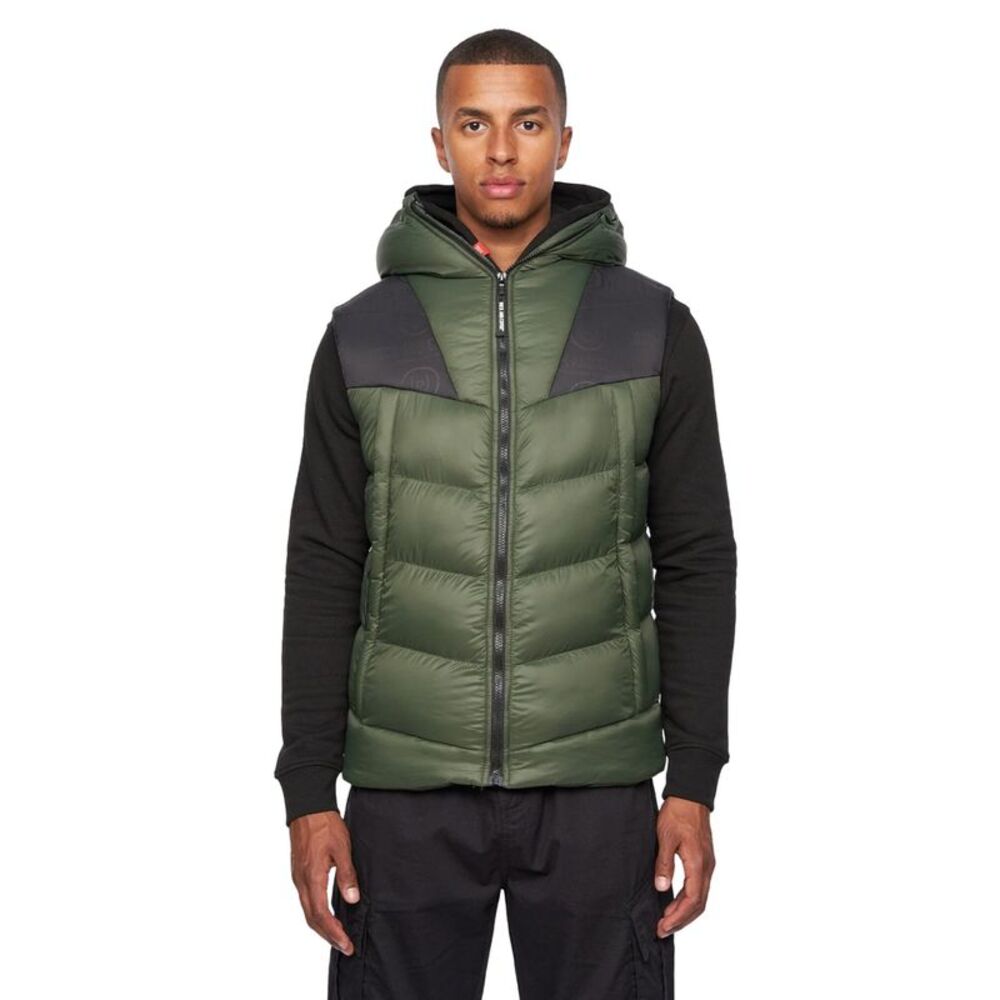 Duck and Cover Mens Raymax Vest / Dark Olive